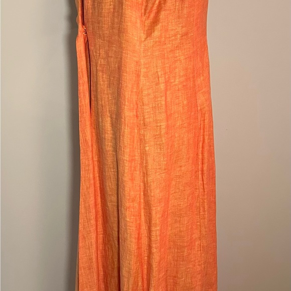 Vintage Escada Margaretha Ley 100% Linen Wrap Dress with Two Buttons - Picture 6 of 11